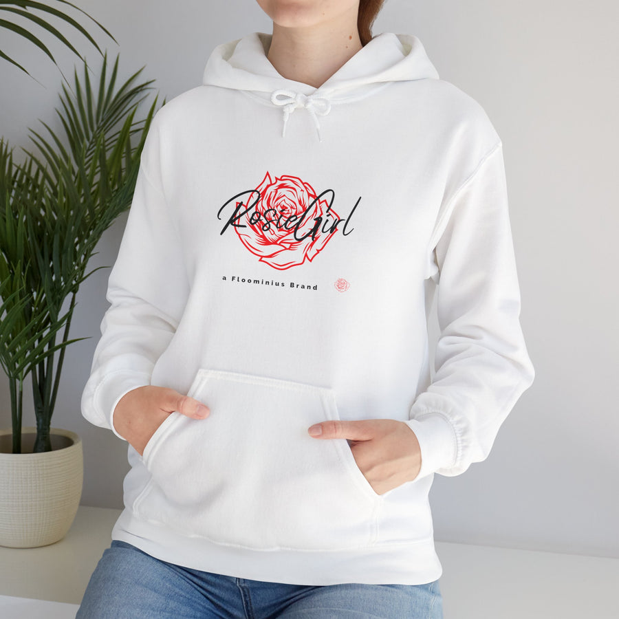 C-03a "Red Rose" Print Design | Unisex Heavy Blend™ Hooded Sweatshirt