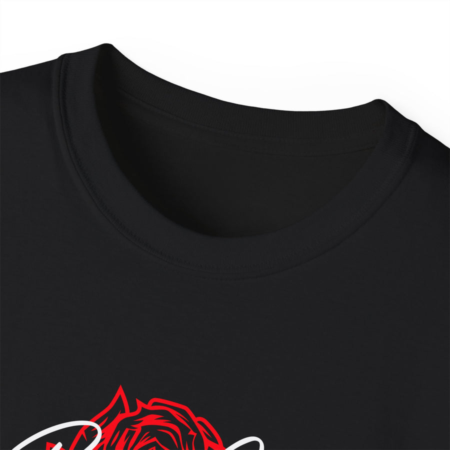 C-02c Rosie Girl Logo "Red Rose" Print Design (Unisex) | Unisex Ultra Cotton Tee