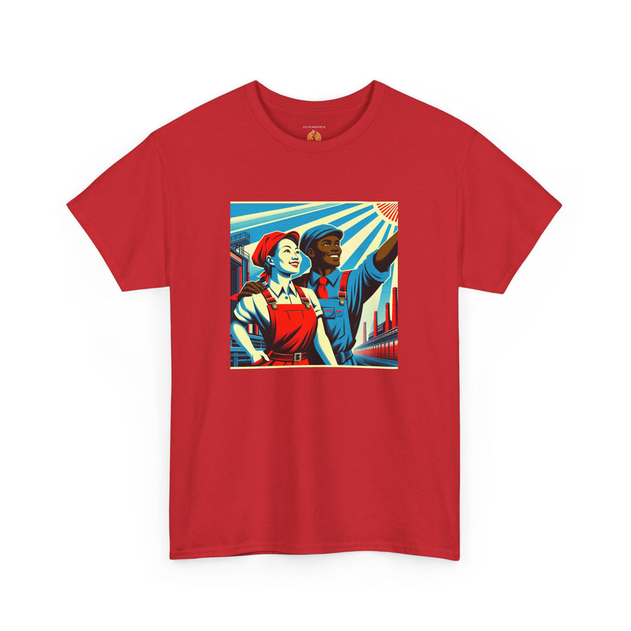 Novelty (062) Constructivist Print Design #2 by Floominius Brands | Unisex Heavy Cotton Tee