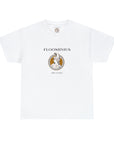 FLOOMINIUS  (Logo Neck Label) Tee (White) / Unisex Heavy Cotton Tee Shirts