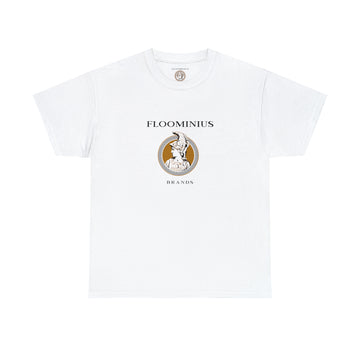 FLOOMINIUS  (Logo Neck Label) Tee (White) / Unisex Heavy Cotton Tee Shirts