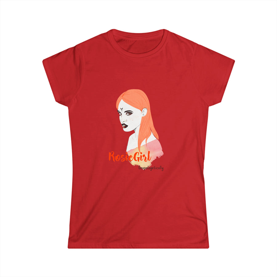 C-RG-24 "Unapologetically" Rosie Girl Print Design | Women's Softstyle Tee