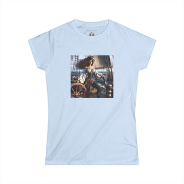 Novelty (024w) "Pirate Woman" Print Design | Women's Softstyle Tee