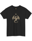 Novelty (043) Dragon Shadow Print Design | Unisex Heavy Cotton Tee