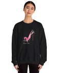 C- Rosie Girl-24S "Shoe with Bow" Print Design | Unisex Heavy Blend™ Crewneck Sweatshirt