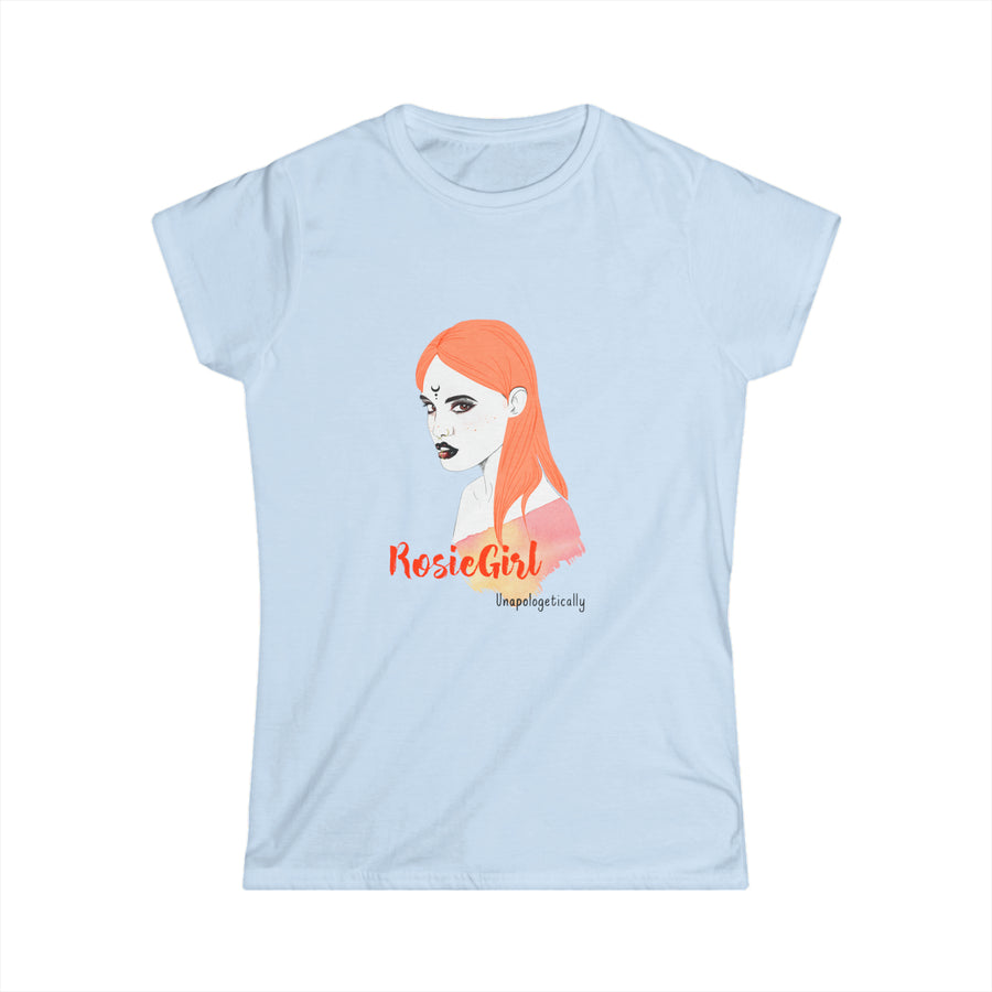 C-RG-24 "Unapologetically" Rosie Girl Print Design | Women's Softstyle Tee