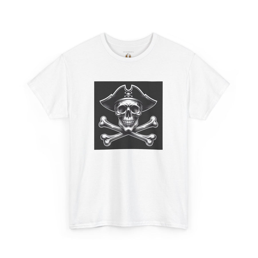 Novelty (022) "Skull & Crossbones" Print Design | Unisex Heavy Cotton Tee