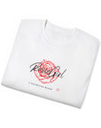 C-02c Rosie Girl Logo "Red Rose" Print Design (Unisex) | Unisex Ultra Cotton Tee