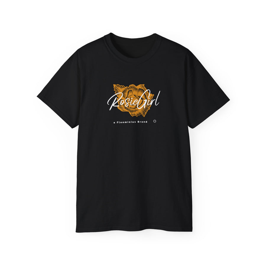 C-2a Rosie Girl Logo "Golden Rose" Print Design (Unisex) | Unisex Ultra Cotton Tee