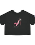 C- Rosie Girl-24C "Shoe with Bow " Print Design | Champion Women's Heritage Cropped T-Shirt