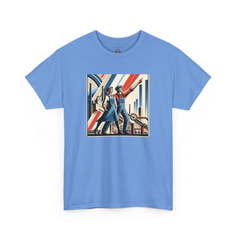 Novelty (068) Constructivist Poster Print Design #8 by Floominius Brands /Unisex Heavy Cotton Tee