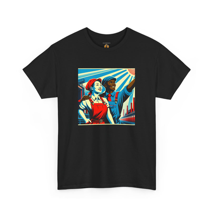 Novelty (062) Constructivist Print Design #2 by Floominius Brands | Unisex Heavy Cotton Tee