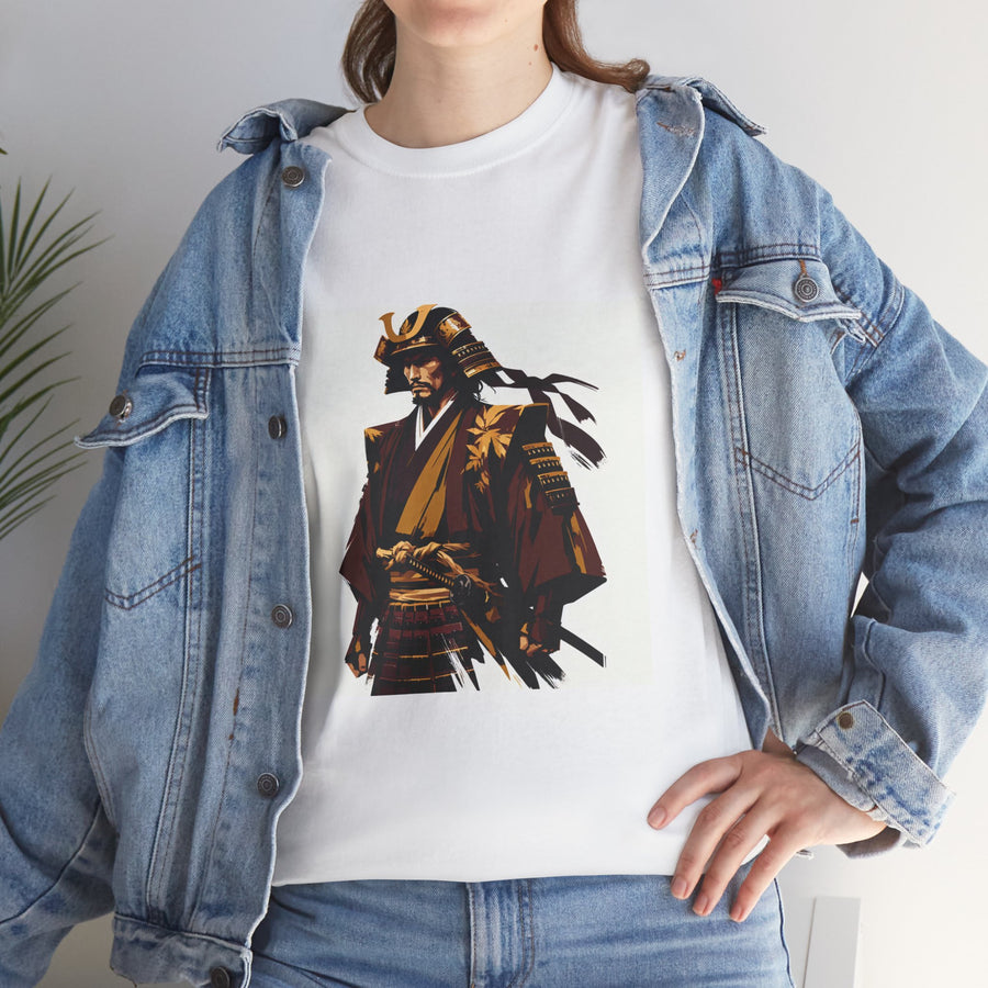 Novelty (A-003) "Samurai" Print Design #3 | Unisex Heavy Cotton Tee