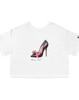 C- Rosie Girl-24C "Shoe with Bow" Print Design | Champion Women's Heritage Cropped T-Shirt