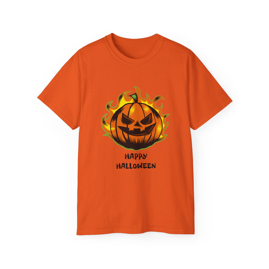 Halloween "Happy Halloween" Pumpkin | Unisex Ultra Cotton Tee