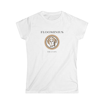 Lady Floominius "Floominius Brands" Logo (White) / Women's Softstyle Tee