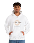 CLEARANCE!! "Lord Dad" Logo (ash, white, or black available) | Unisex Heavy Blend™ Hooded Sweatshirt