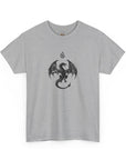 Novelty (043) Dragon Shadow Print Design | Unisex Heavy Cotton Tee