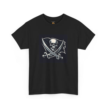 Novelty (023) "Jolly Roger" Print Design | Unisex Heavy Cotton Tee