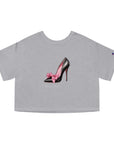 C- Rosie Girl-24C "Shoe with Bow " Print Design | Champion Women's Heritage Cropped T-Shirt