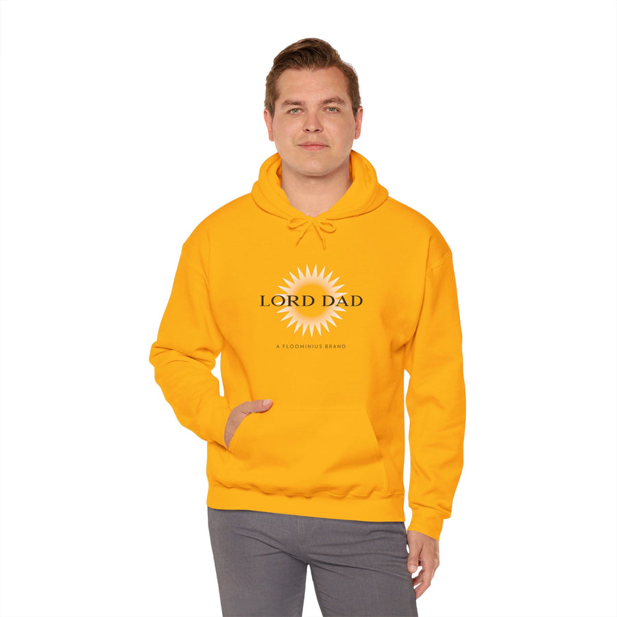 CLEARANCE!! "Lord Dad" Logo Hoodie (Gold/Wht) / Unisex Heavy Blend™ Hooded Sweatshirt