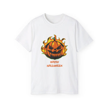 Halloween "Happy Halloween" Pumpkin | Unisex Ultra Cotton Tee