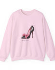 C- Rosie Girl-24S "Shoe with Bow" Print Design | Unisex Heavy Blend™ Crewneck Sweatshirt