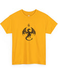 Novelty (043) Dragon Shadow Print Design | Unisex Heavy Cotton Tee