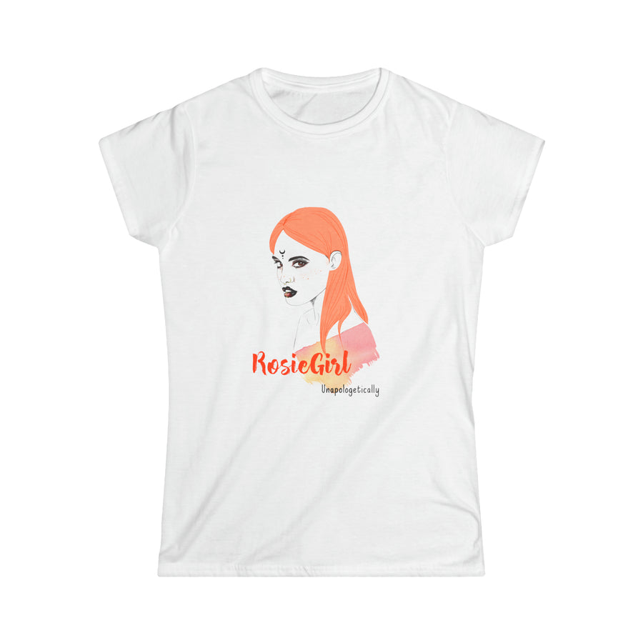 C-RG-24 "Unapologetically" Rosie Girl Print Design | Women's Softstyle Tee