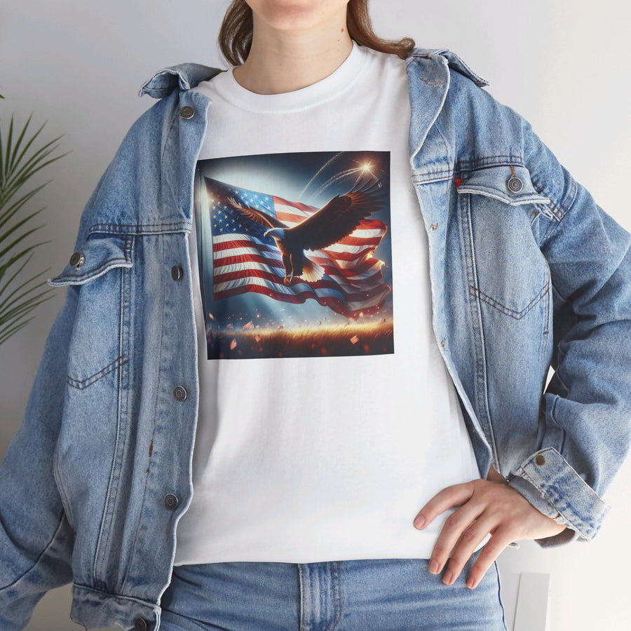 Fourth of July Print Design #2 | Unisex Heavy Cotton Tee