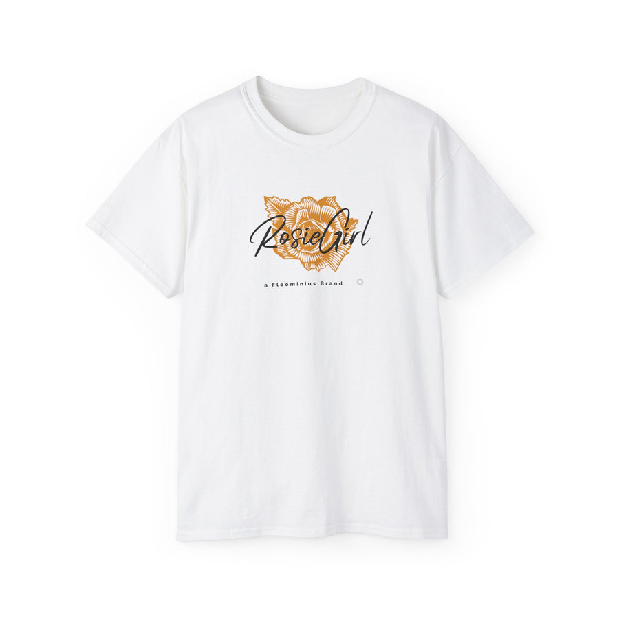 C-2a Rosie Girl Logo "Golden Rose" Print Design (Unisex) | Unisex Ultra Cotton Tee