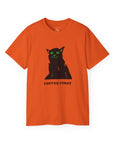 Halloween "Coffee First" Kitty Design | Unisex Ultra Cotton Tee