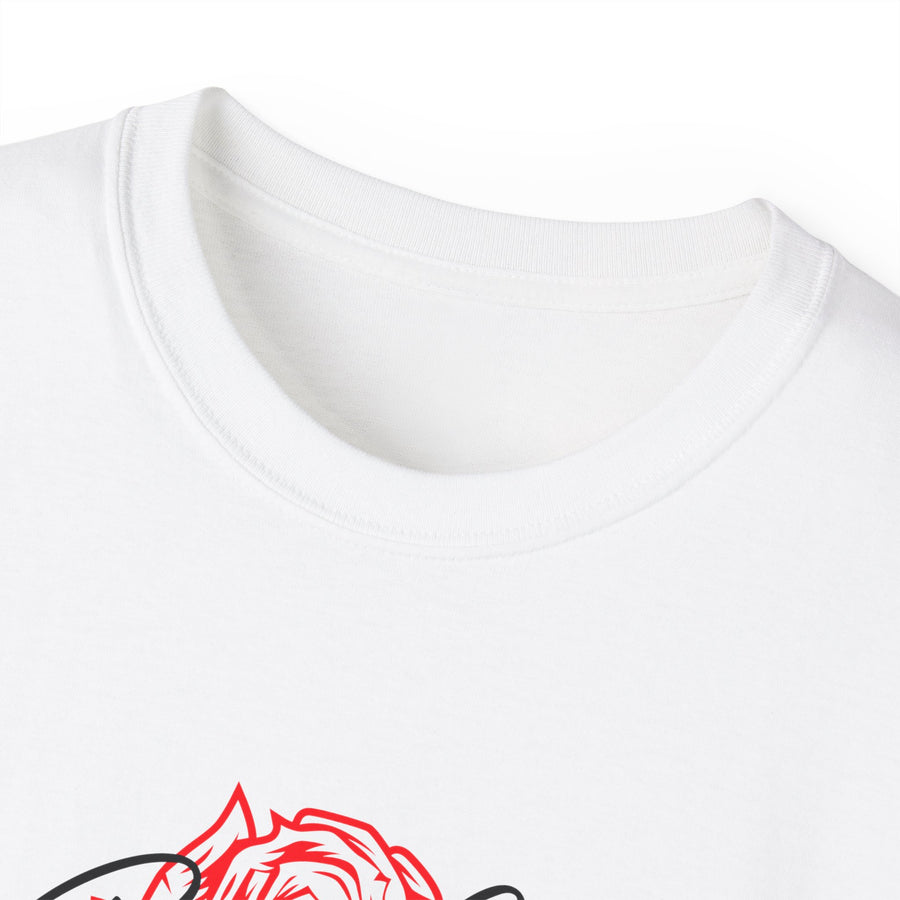 C-02c Rosie Girl Logo "Red Rose" Print Design (Unisex) | Unisex Ultra Cotton Tee