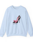 C- Rosie Girl-24S "Shoe with Bow" Print Design | Unisex Heavy Blend™ Crewneck Sweatshirt