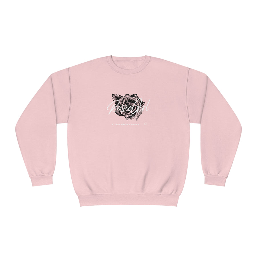 C-04c "Black Rose" Print Design | Unisex NuBlend® Crewneck Sweatshirt