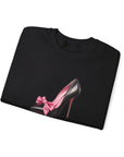 C- Rosie Girl-24S "Shoe with Bow" Print Design | Unisex Heavy Blend™ Crewneck Sweatshirt