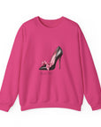 C- Rosie Girl-24S "Shoe with Bow" Print Design | Unisex Heavy Blend™ Crewneck Sweatshirt