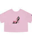 C- Rosie Girl-24C "Shoe with Bow " Print Design | Champion Women's Heritage Cropped T-Shirt