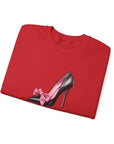 C- Rosie Girl-24S "Shoe with Bow" Print Design | Unisex Heavy Blend™ Crewneck Sweatshirt