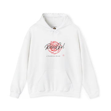 C-03a "Red Rose" Print Design | Unisex Heavy Blend™ Hooded Sweatshirt