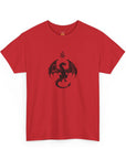 Novelty (043) Dragon Shadow Print Design | Unisex Heavy Cotton Tee