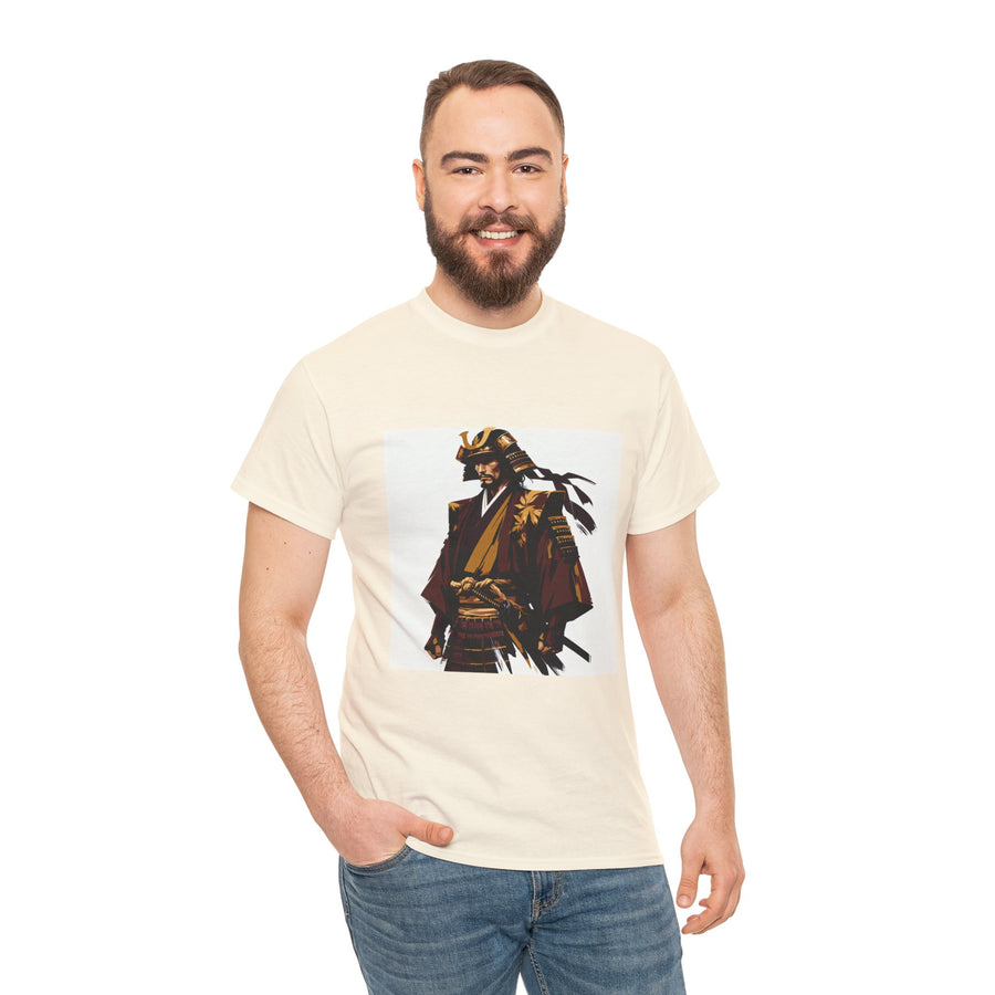 Novelty (A-003) "Samurai" Print Design #3 | Unisex Heavy Cotton Tee