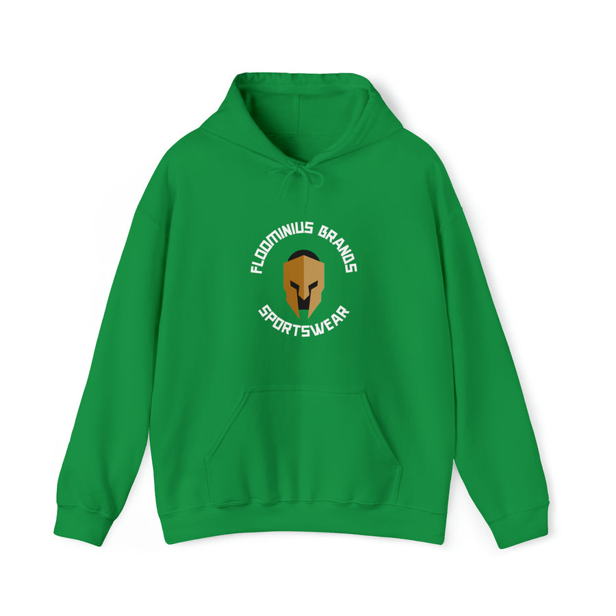 green hooded sweatshirt 