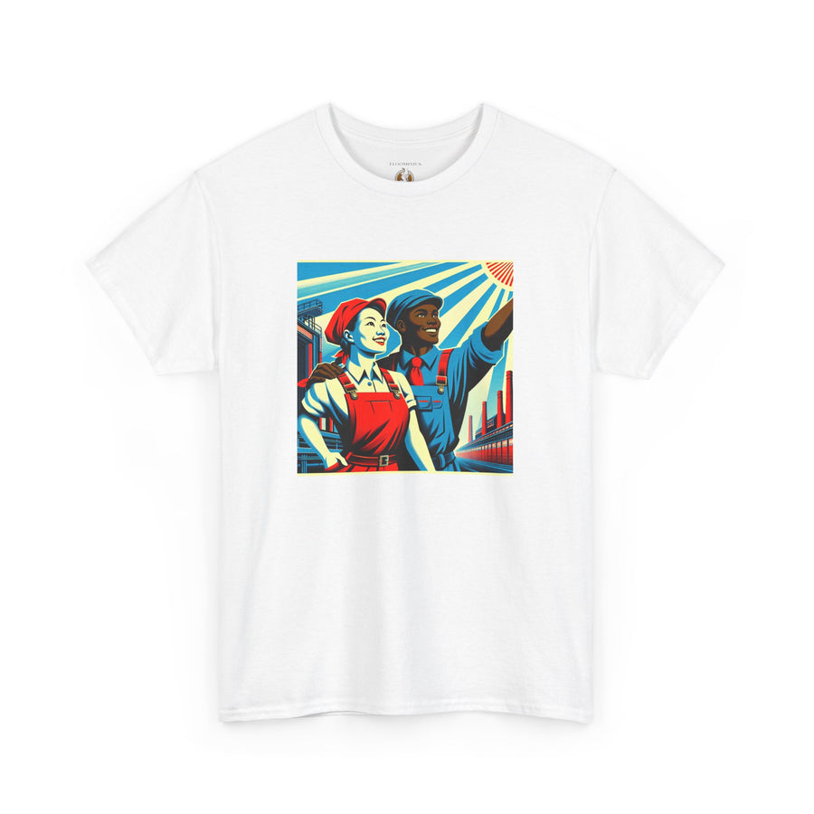 Novelty (062) Constructivist Print Design #2 by Floominius Brands | Unisex Heavy Cotton Tee