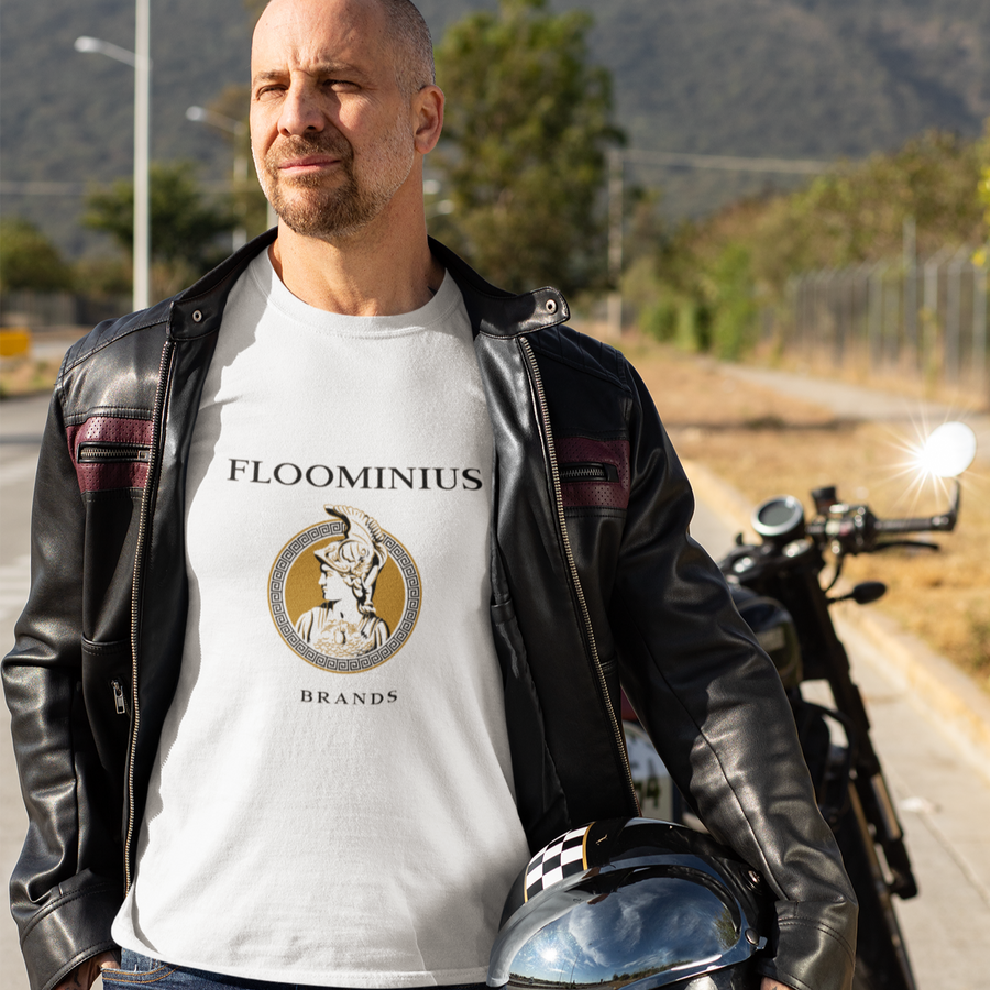 FLOOMINIUS  (Logo Neck Label) Tee (White) / Unisex Heavy Cotton Tee Shirts