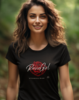 C-01c Rosie Girl Logo "Red Rose" Print Design | Women's Softstyle Tee