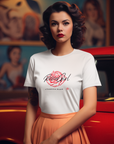 C-02c Rosie Girl Logo "Red Rose" Print Design (Unisex) | Unisex Ultra Cotton Tee