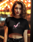 C- Rosie Girl-24C "Shoe with Bow " Print Design | Champion Women's Heritage Cropped T-Shirt